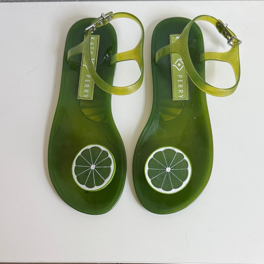 Katy Perry The Geli Lime Slingback Sandals Size 8